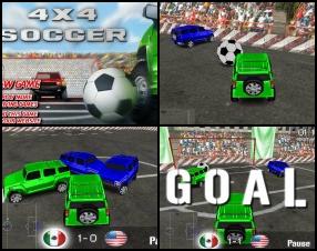 This is something unusual and really cool. Your task is to drive your 4x4 Hummer and kick a giant football ball into the goal. Use your driving and football skills to beat your opponent. Use Arrow keys to control your car.