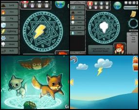 Your goal is to create your own world from basic elements. Use your logic and game instructions to make perfect combinations of 2 different elements to create new ones. Use Mouse to drag items into transmutation circle and then click on the circle.