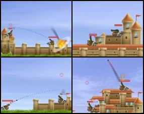 You must use your canon to attack enemy castles and conquer kingdom by kingdom of the island. Use your Mouse to aim and shoot with your canon and destroy enemy canons. You can use six kinds of ammo to beat your opponent.