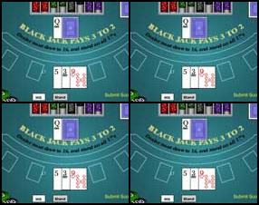 Blackjack is an simple casino game and it's easy to figure out how to play and learn the basics of this cards game very quickly. You have to collect 21 point and beat the Dealer. If you get more than 21 - you lose. Check game rules before you play to know all possible combination.
