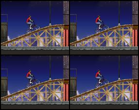 Your objective in this BMX game is to become the next Champion by performing sick tricks. As more flips and stunts you perform as more points You get. Press up arrow key to go forward and down arrow to go backward. Press left arrow to balance left and right to balance right. Press Enter to change direction. Use 1-8 number keys to perform the tricks.