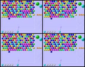 Your aim is to shoot the bubble to same colored above. You must connect at least 3 in line to remove them. Use your mouse to aim and shoot. Be careful and quick! Have fun in this game!
