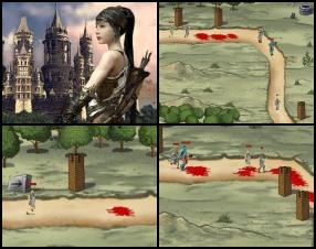 You must help the leader of Amazons to protect their people. 10 different maps are attacked by 7 types of enemies. Build towers along the path to kill all of them. Gain money by killing enemies to upgrade your towers or build new ones.