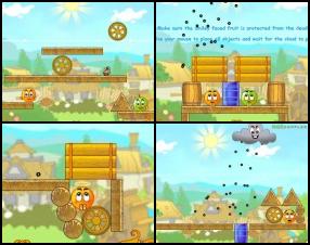 Another player levels pack for this nice and funny Cover Orange game where your task is to protect the oranges from attacking cloud who is dropping small acid balls. Use available objects and drop objects to build a defence for your fruit! Use your mouse to control the game.