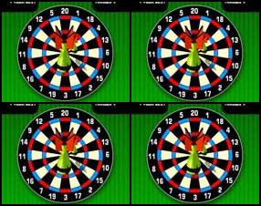 Reach zero exactly in as few throws as possible. Player starts with 501 points. Each dart throw reduces the score, hit zero to “close out” and end the game. Exceeding zero is a “bust”, score is not reduced. In the quick smooth motion, click, drag your mouse UP or DOWN and release. Good Luck!