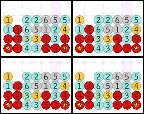 Затягивающая игрушка для любителей математических комбинаций. В начале игры вы получаете число. Составляйте ряды или столбцы таким образом, чтобы сумма находящихся на одной линии шаров была равна загаданному числу. Если шарики участвуют сразу в нескольких комбинациях, они исчезают и освобождают место для новых сочетаний.