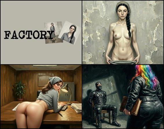 Does hard labour set you free? You'll have to find out! Welcome to the Factory, where every day is like the previous one, and life seems bleak and agonizing. People work like cattle and live like it too, in dreary rooms with no chance of escape. The thing is, this experimental porn game explores an alternate dystopian world where something terrible has happened. What or who drove people into these wretched factories? And what do beautiful women have to endure there? You'll experience life as an ordinary worker, face moral dilemmas, and discover four endings. What will you choose? Will you fight the system? Or will it turn you into a depraved monster? Does hard labour set you free? You'll have to find out! Welcome to the Factory, where every day is like the previous one, and life seems bleak and agonizing. People work like cattle and live like it too, in dreary rooms with no chance of escape. The thing is, this experimental porn game explores an alternate dystopian world where something terrible has happened. What or who drove people into these wretched factories? And what do beautiful women have to endure there? You'll experience life as an ordinary worker, face moral dilemmas, and discover four endings. What will you choose? Will you fight the system? Or will it turn you into a depraved monster?
