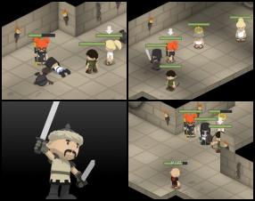 You have guide your 5 hero team through mysterious dungeon. Kill all enemies who get in your way. In one turn you can move and attack with all your characters just once. Use Mouse to control your heroes and select their actions. Use Arrow keys to scroll the map. Press Shift to select next hero. Use in-game tutorial to understand more about this game.