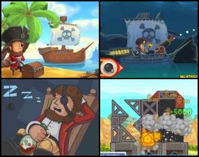Your mission is to help your pirate to eliminate all soldiers from the building. To do that you can use your cannon on your ship. Use your Mouse to aim and fire. Use minimal number of cannon for a better score.