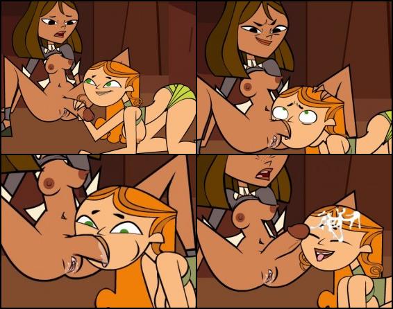 Genieße diese kleine Animation. Zwei Girls mit Schwänzen. Sie stammen aus dem kanadischen Zeichentrick Total Drama.