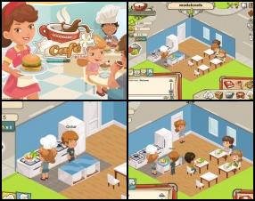 Your task is to open and manage your own restaurant and show to everybody your cooking and managing skills. This is multiplayer game - you can hire your friends and buy ingredients from them. Use Mouse to control the game.