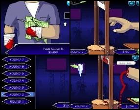 What are you ready to do for money? Are you ready to lose both your hands to become a millionaire? Your task is to put your hand through the guillotine and catch the money. Also you can try to grab some bonuses and power-ups. Use the mouse to control your hand and click to grab the money!