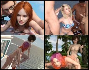 In this side story to the popular Chloe18 pornographic game, you play as an average guy looking to upgrade his life. Now you've won a trip with your boss, Gregory, on his boat. Also going along for the ride are Cherry, his way-too-young new wife, and his daughter Hanna, who looks the same age as his new wife. It's not like you wanted to go but you had no choice. Make the right choices and you could bend over Cherry, fuck Hanna like there's no tomorrow, seduce and abuse both, or let Gregory in for a threesome. Explore the boat and gather items to unlock new scenes and sex scenarios, there is a lot of content here to reveal. Multiple playthroughs are rewarded by trying out different tactics with the girls.