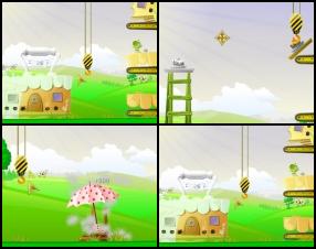Your task is to control your crane and place various construction parts to their designed positions. Match whole building to complete the level. Use Mouse to control the crane. Click to attract and release objects.