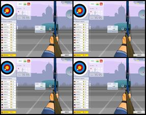 Your goal in this archery game is to become a perfect archer by hitting the jackpot. Hit the exact center of the target by placing and timing your shots as close as possible to the target. To do this, you must make sure your aim is perfect by the time you release the arrow. Watch out for distance and wind factors that will affect your shot. Move mouse in the white circle in the right corner to aim and click to shoot.