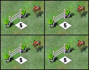 Show jumping is a form of competition in which horses are jumped over a course of fences, low walls, and other obstacles. The purpose is to jump cleanly over a twisting course within a time allowed. Obstacles should be taken according to their number. The number at on obstacle shows which side of the obstacle the horse should jump from. For every unclear jump a rider is incurred 4 fault points. Every second passed after the time is over adds 1 fault points to the score.