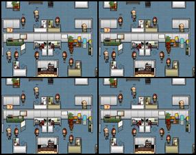 Your objective in this game is to fight over the territory in an office. You must hire your own specialized team of employees, take over nearby territory, expand your power, and destroy your rivals in this brutal business combat. Use mouse to control the game. Click on a character to bring up a contextual menu of options like movement and attacks. In game help is available at any time.