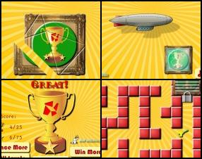 Another time-waster game where all you have to do is click your mouse at the right moment and place. Earn the trophy in every level by completing some task. Complete all 25 levels using your logical, accuracy, speed and attention skills.