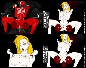 In this game you'll find a sexy babe having anal sex with demons in many different soft and hardcore ways. Also you can customize some looks of the girl to enjoy her even more.