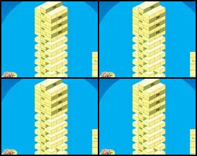 Jenga - простая игра, в которой нужно наращивать башню из кубиков, вытягивая кубики из нижней части и ставя их на верхнюю. Нужна только мышка, кубики не поворачиваются.