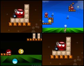 Your task is to eliminate all evil red balls from the screen using your cannon loaded with time bombs. Bombs will explode in three seconds but you can change the timer value. Use your mouse to aim and fire.
