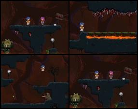 Your task is to save your girlfriend from the evil monster. To do that you have to jump from platform to platform to get higher and escape from upcoming lava. Use Arrows to move and jump.