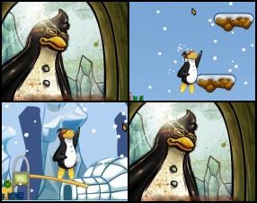 Shoot your upgradable penguin with your cannon and guide him as high as possible. Use your mouse to set the power of the shoot and launch your penguin. Collect sardine cans to get more points. Go to the shop to buy some upgrades.