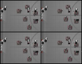 I bet You know how to play Tower defence games?! Just use mouse pick up towers on the lower panel, and place them in the battle field. Place them strategically so you stop all the madness stick men before they can cross the field. They moving fast and they can be very strong, so think about which towers to buy.