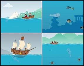 You have to control of this aggressive whale and scare everyone to the death. Survive as long as possible, destroy boats, eat fishermen and earn bonuses. Use Mouse to control the whale, Click to use the boost. Remember that you have to breath and eat all time to survive.