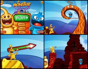 Your task is to throw explosives to destroy all monster enemies on the island. Complete all levels in this cool puzzle game. Use your mouse to aim, set power and throw your explosives.