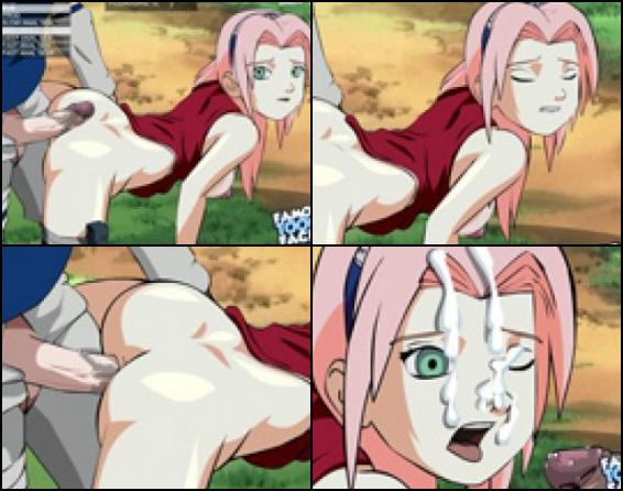 Naruto is back with some brand new sexy stuff! Our pink haired heroine Sakura is thirsty for some hot pummelling. Her ass is up for your taking. Your task is to get the pleasure meter to 100% and show her who is boss. Rub, prod, slow or fast? How are you going to smash Sakura? To get your dick rock hard, pulsating and begging for release you can play with her ass however you like and paint her arched back white with your huge cumshots. She and her pink ass are YOURS!