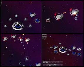 Aim of the game is simple - destroy everything around you. You're controlling blue base, ships and fighters. Your mission is to destroy all red units. Use Mouse to control the game. Follow game hints and instructions to get to know which structures place first.