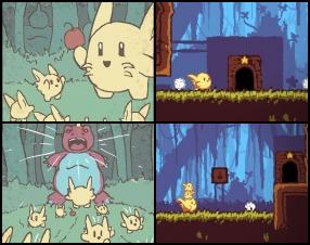 This game is about pokemons. Your task is to control Pikachu and help his friends to get out of the room. Use Arrow keys to move your character. Press Arrow Down to pick little friends up.
