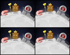 Toaster king rules over the moon. He is representing himself when suddenly arrives a Insanity prawn boy to the moon. The Toast king is asking Insanity prawn boy how he get to the moon but he is too stupid to explain. He is just agree with Toast king. Watch this funny conversation.