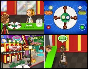 Papas restaurant games rocks as usual. In this version of this customer serving game your task is to take orders, prepare fantastic chicken wings and serve them to your customers. Earn tips and complete day by day.