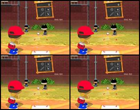 Three levels to play, 9 tasks of increasing difficulty to complete! Start in the Sandlot then work your way through the Little League until you’re playing Major League Baseball for the team of your choice!	Select a team and choose your strip. Mouse to move, Mouse click to swing.