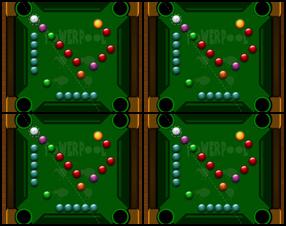 Here's 3rd game of Power Pool. Power Pool Frenzy is ten levels of total chaos, and potentially big, huge and massive scores. Use mouse to click the white ball, hold left mouse button down and drag around to set the power and direction of your shoot, release to hit the ball.
