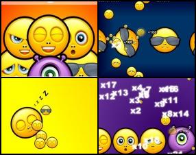 You must shoot all smile balls using chain reaction effects by exploding them. Use your mouse to move smiley in the right position after that you have to click to explode the smiley. Collect achievements and enjoy the game.