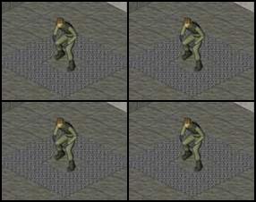 In this game you will have to keep finding the exit through many levels. Use arrow keys to move around, press UP key to get closer to the wall. Press space bar to break your enemy’s neck or to attract his attention. If you see an exclamation mark, then you can find an object to activate with nearby. Z – place a bomb, X – explode.