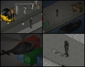 This game remained me an old but very terrific PC game Commandos. Your task is to play as a special agent who's task is to sneak around the security guards and cameras, kill enemies and avoid from being caught. All your tasks will appear on the screen so pay attention. Use Mouse to control the game. Use Space when it's necessary.