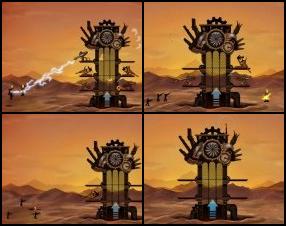 Your task is to protect your steam punk tower from attacking enemies. Buy various cannons, guns and many more to stop enemies. Earn money, buy new defences or upgrade existing ones. Use your mouse to control the game.