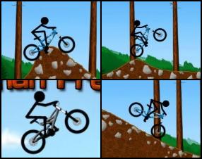 Get on the BMX bike and begin your race. Help this stick man complete all trail and earn gold medals, collect money to upgrade your bike. Game saves each time you ride through checkpoint sign. Use Arrow keys to control your bike. Press Space to jump.