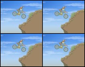 3 progressively harder levels of balancing your motorcycle and make it over the mountain openings. Use arrow keys to control the game. Hold down Z, X, C, V or B while airborne to do tricks. P – pause.