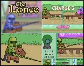 Ride your horse, pick up your lance and let's win the King's big championship. At the beginning you must click as fast as possible to reach good speed. Then use your mouse to aim for the vital organs at the right side to make big damage to win.