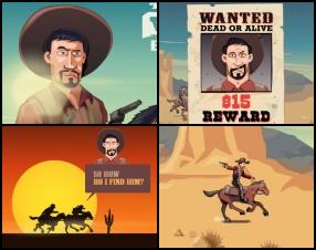 You play as a wanted Western criminal. You have only your horse and pistol to escape. Avoid or destroy any obstacles, animals or anything else that crosses your way. Use Up and Down Arrow keys to jump and duck. Use Mouse to aim and fire.