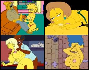 In this XXX parody game for The Simpsons fans, you play as “Dart” (just go ahead and call him “Bart”) and you're following in Homer's footsteps as a lazy, beer-loving idiot. But you're also a sex-crazed hunk with the opportunity to fuck every girl in Springfield. Lisa is a slut who loves sucking any cock that peeks through a glory hole. Spy on Marge and her massive tits in the shower. Fuck Apu's wife in the ass, abuse Mrs. Crabapple in her classroom, corrupt Ned Flanders' wife, and blast cum in the asses of all your female classmates. Explore multiple familiar locations around town to find new characters to dominate, these cartoon adult game whores want to drain your balls in record time!