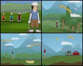 This golf is all about the speed. Your task is to play as quick as you can to put the ball in the hole. Try to reach the hole with minimal number of shots to par. Use your mouse to set trajectory and power of your shoot (check the bar in the middle of the bottom). Collect coins to unlock new features in the store.