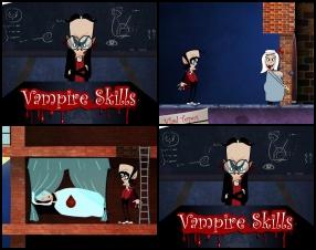 You play as a vampire and your task is to get fresh human blood to survive. You have various abilities to pass different obstacles like small windows, guards, garlic and many more. Use Mouse to select skill and then click on the right spot on the screen.