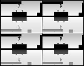 Your task in this platform game is to overcome deadly traps and mines in search of the exit. Keep an eye out at your reflection. What you may not see can still kill you. Use W A S D or arrow keys to move around. Press Up arrow in the direction of a wall for wall run. Press Shift to become invisible.