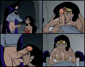 Dans cette histoire flash fantastique, vous pouvez rejoindre Batman et Wonder Woman. Ils baisent comme des singes fous. Wonder pute commence par lécher les couilles de Batman, puis la prend plus profond, et enfin, Batman peut profiter du plaisir anal.